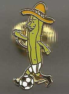 Badge FIFA World Cup 2026 Mascot Mexico gold